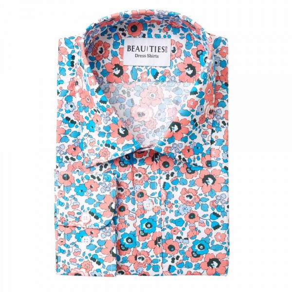 Coral Poppy Dress Shirt