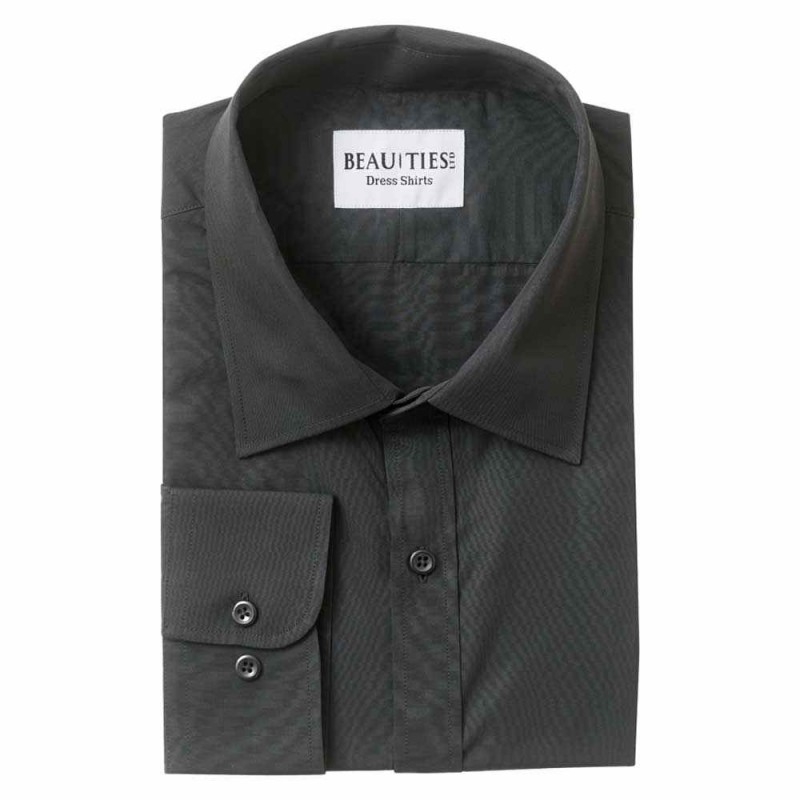 Solid Black Dress Shirt