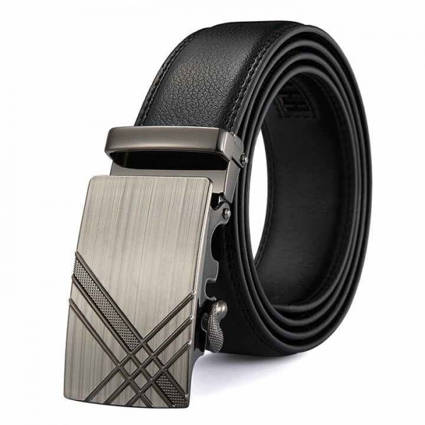 Wright Black Leather Belt