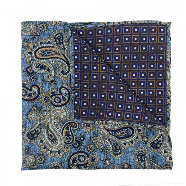 Tripoli Reversible Pocket Square