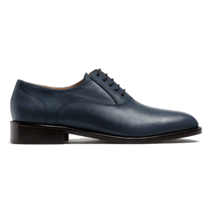Oxford shoes - blue italian calf leather