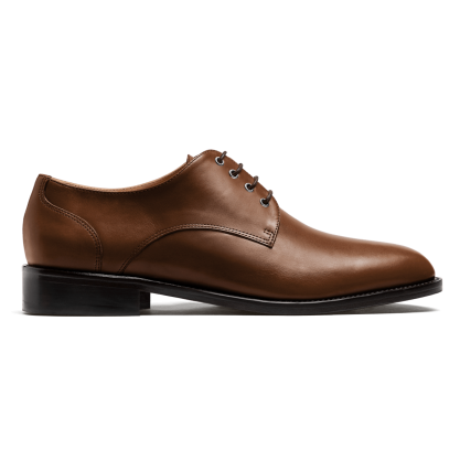 Derbys - brown italian calf leather