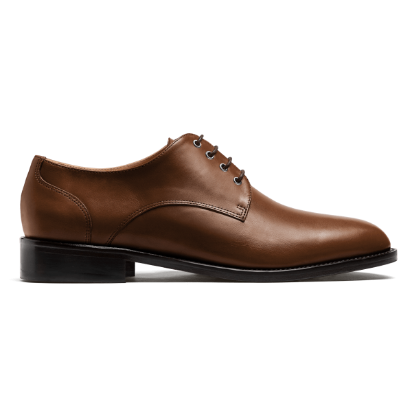 Derbys - brown italian calf leather