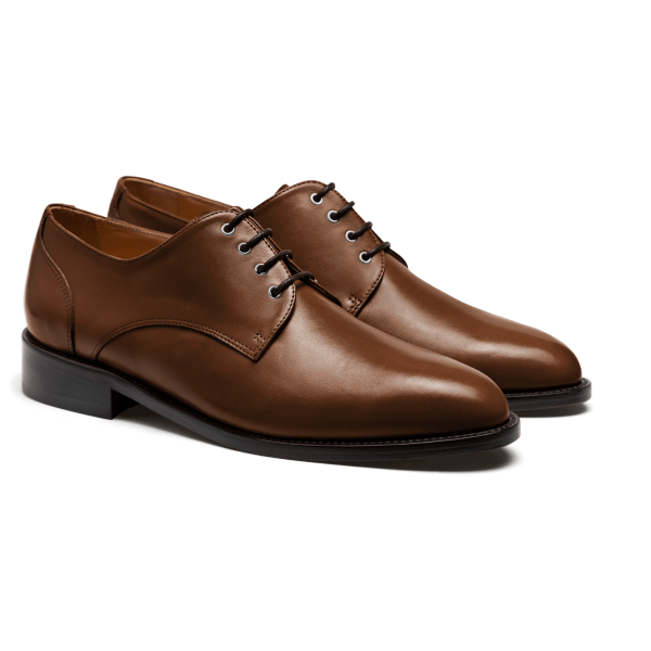 Derbys - brown italian calf leather