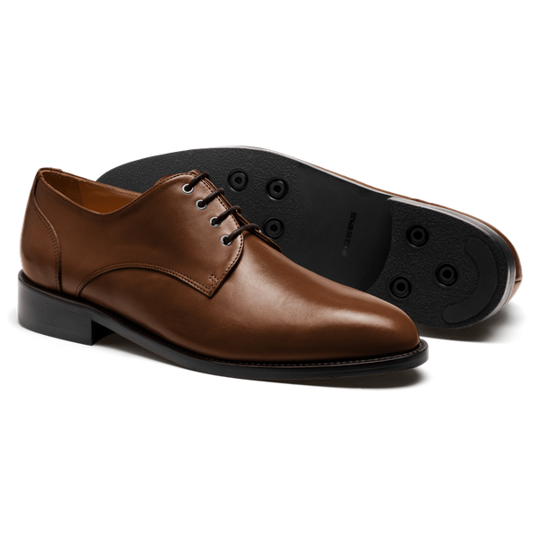 Derbys - brown italian calf leather