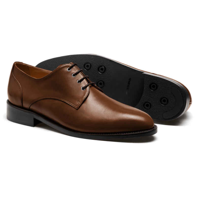 Derbys - brown italian calf leather