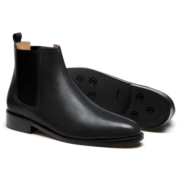 Chelsea Boots - black italian calf leather