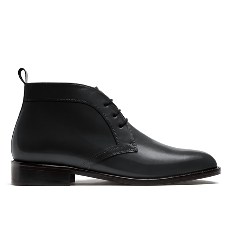 Chukka Boots - black italian calf leather