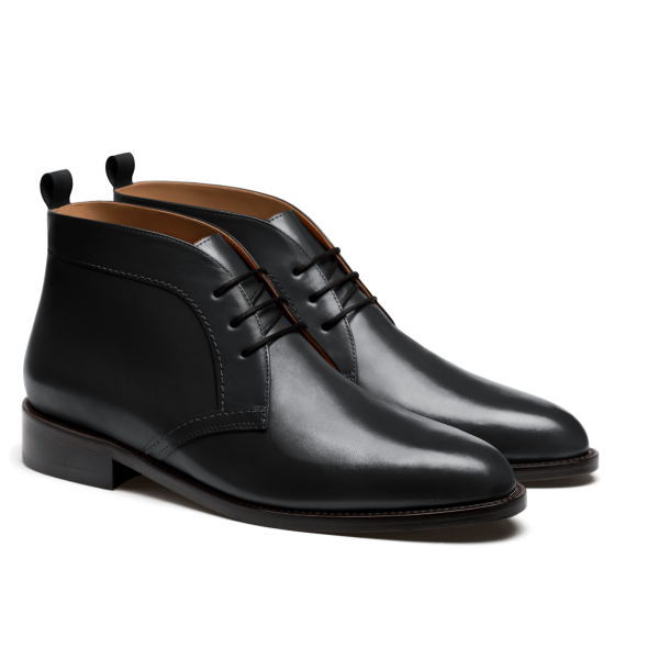 Chukka Boots - black italian calf leather