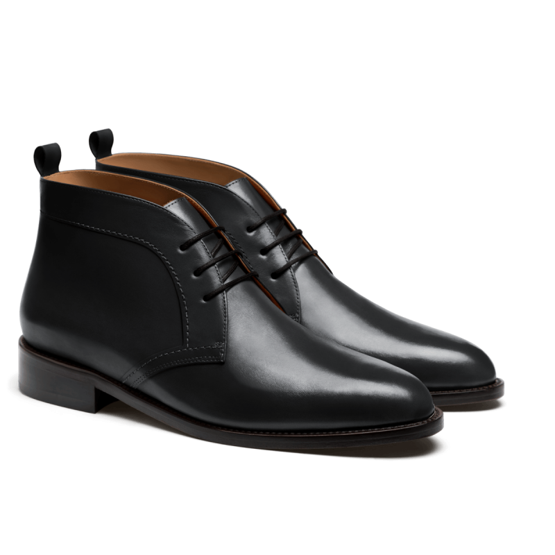 Chukka Boots - black italian calf leather