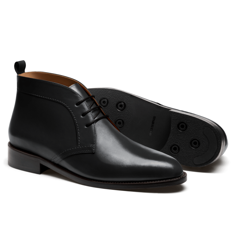 Chukka Boots - black italian calf leather