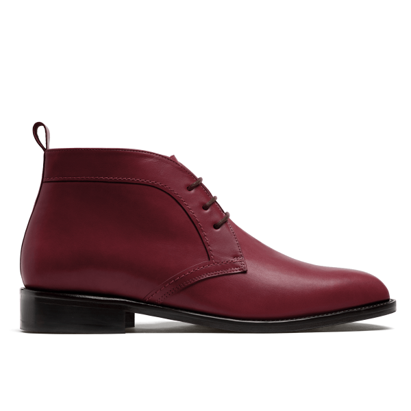 Men's Chukka Boots - oxblood italian calf leather