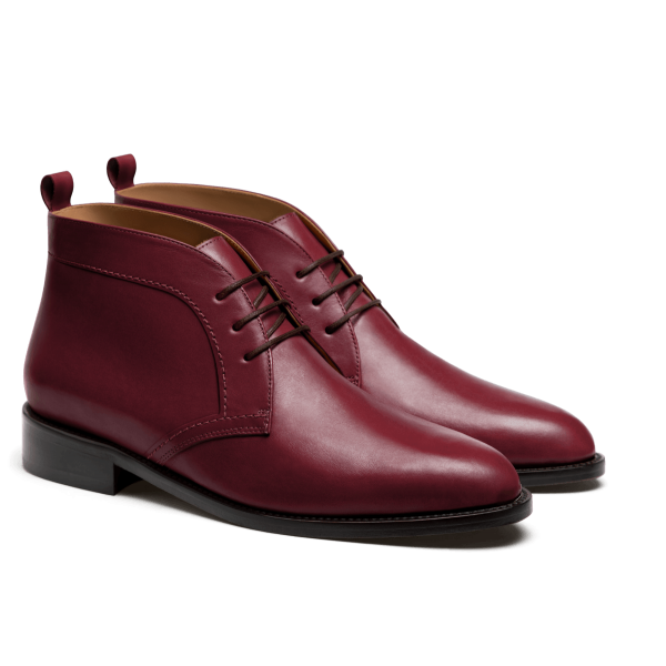 Men's Chukka Boots - oxblood italian calf leather