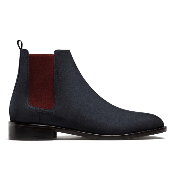 Men's Chelsea Boots - blue suede