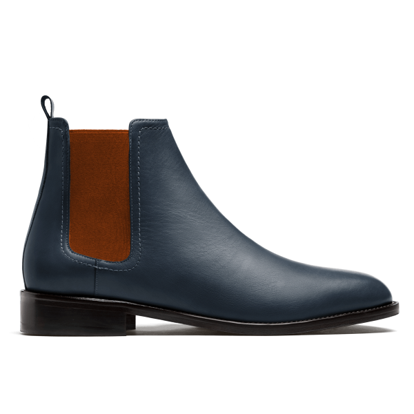 Chelsea Boots - blue italian calf leather