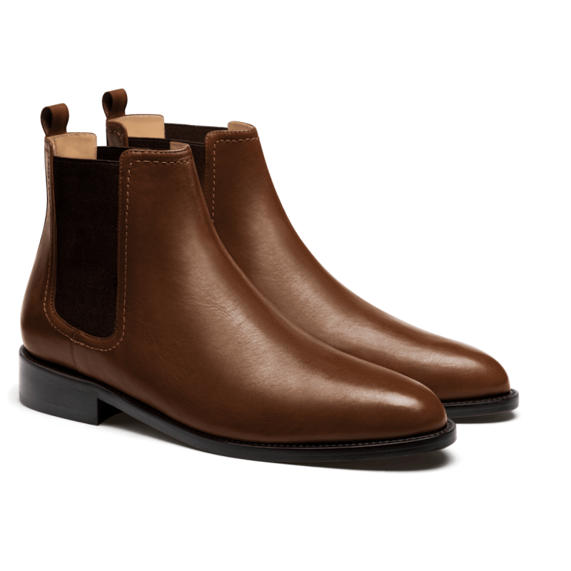 Chelsea Boots - brown italian calf leather