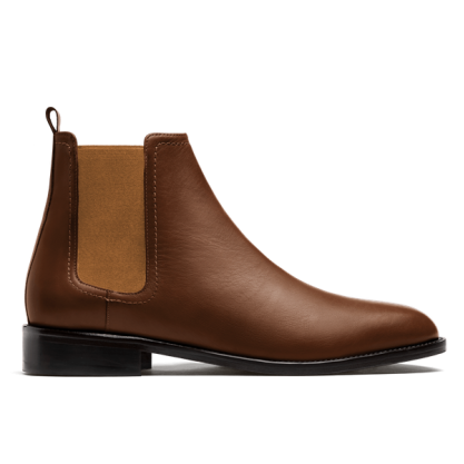 2 tone Men's Chelsea Boots - brown leather