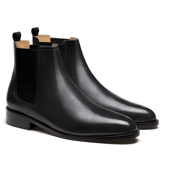 Men's Chelsea Boots - black italian calf leather