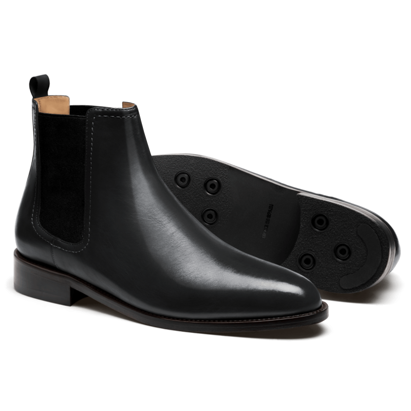 Men's Chelsea Boots - black italian calf leather