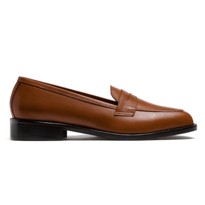 Penny Loafer - brown italian calf leather