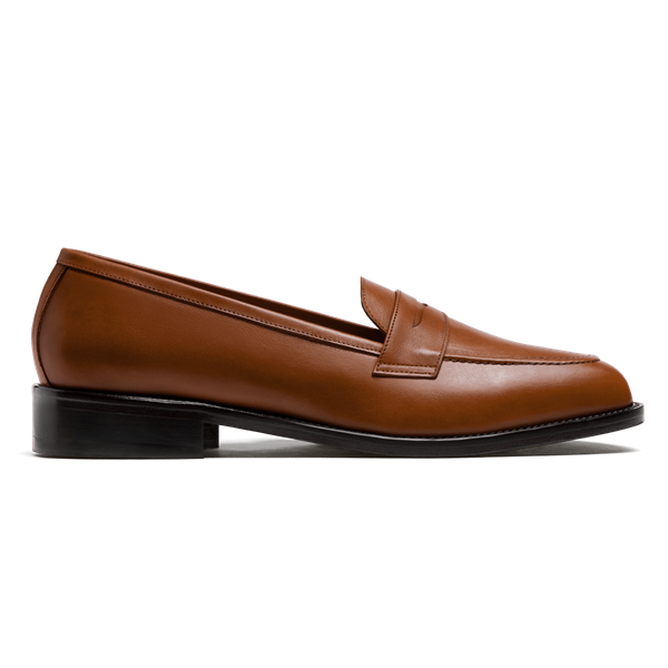 Penny Loafer - brown italian calf leather