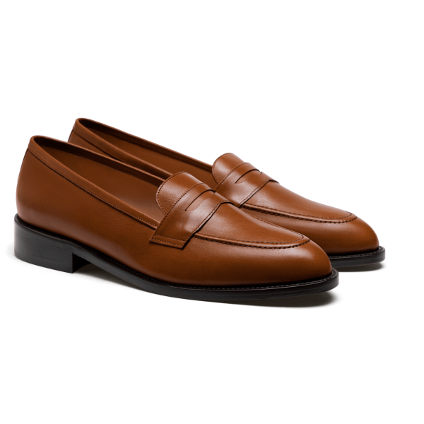 Penny Loafer - brown italian calf leather