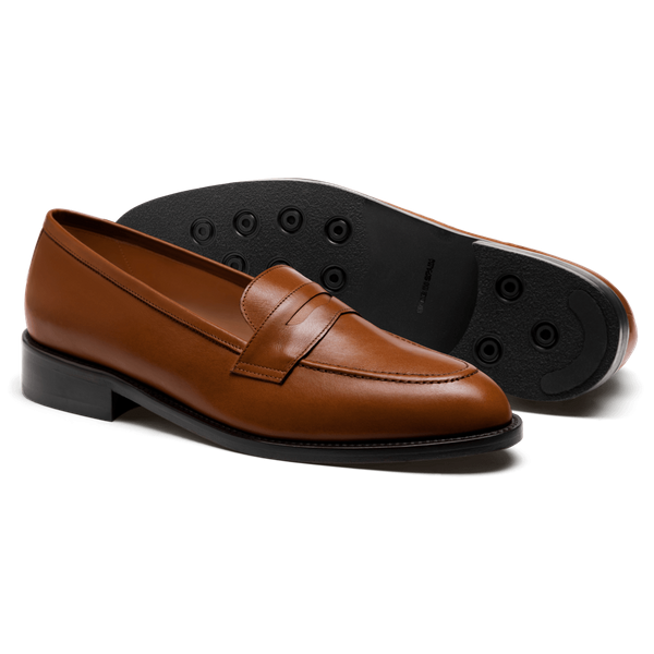 Penny Loafer - brown italian calf leather