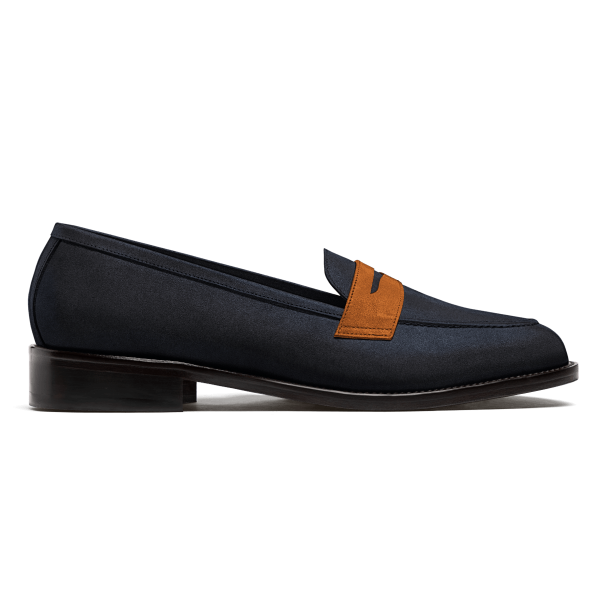 Penny Loafer - blue suede