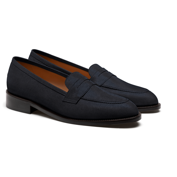 Penny Loafer - blue suede