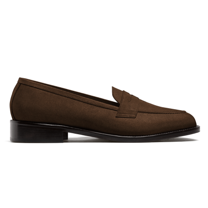 Penny Loafer - brown suede