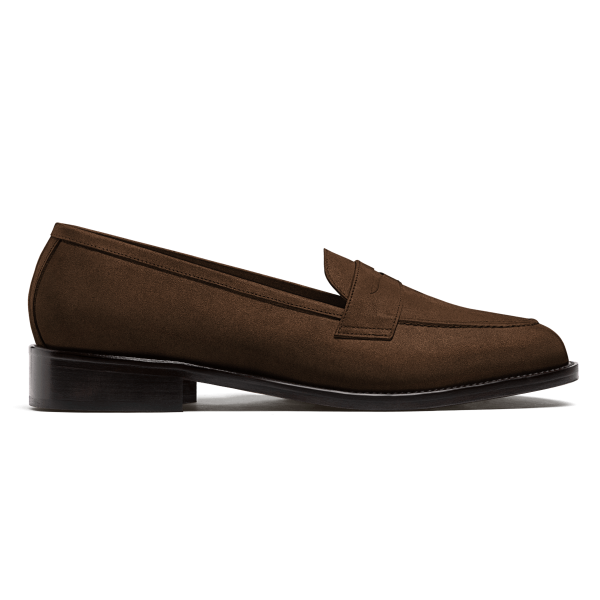 Penny Loafer - brown suede