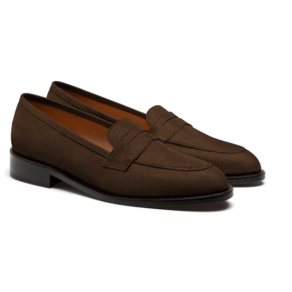 Penny Loafer - brown suede