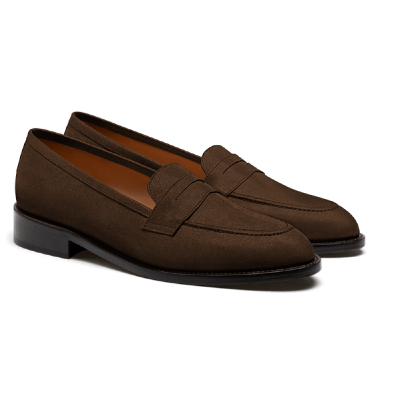 Penny Loafer - brown suede