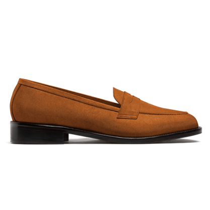 Penny Loafer - brown suede