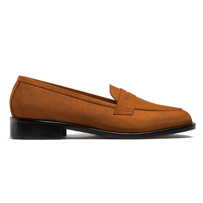 Penny Loafer - brown suede