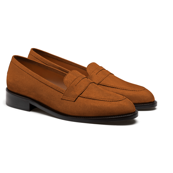 Penny Loafer - brown suede