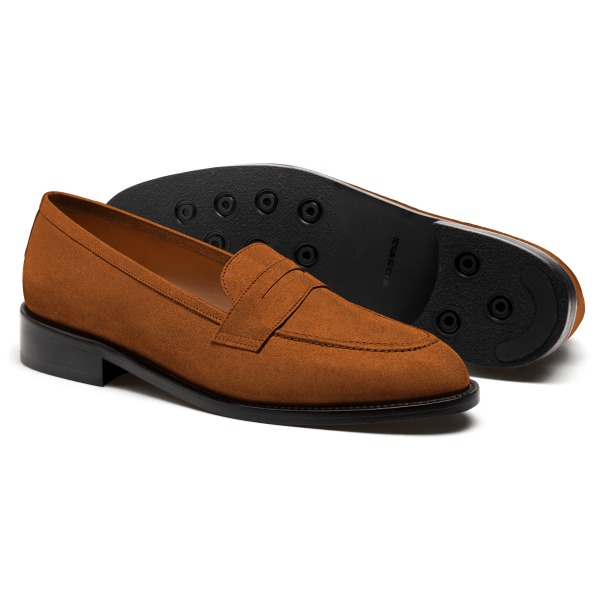 Penny Loafer - brown suede