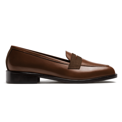 Penny Loafer - brown leather & suede