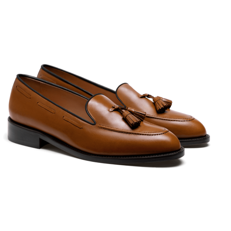 Tassel Loafer - brown leather