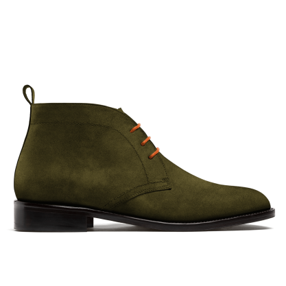 Men's Chukka Boots - green suede