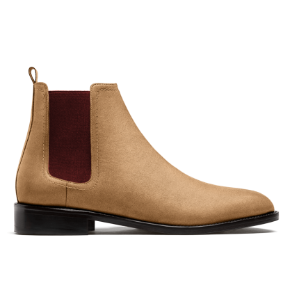 Men's Chelsea Boots - brown suede