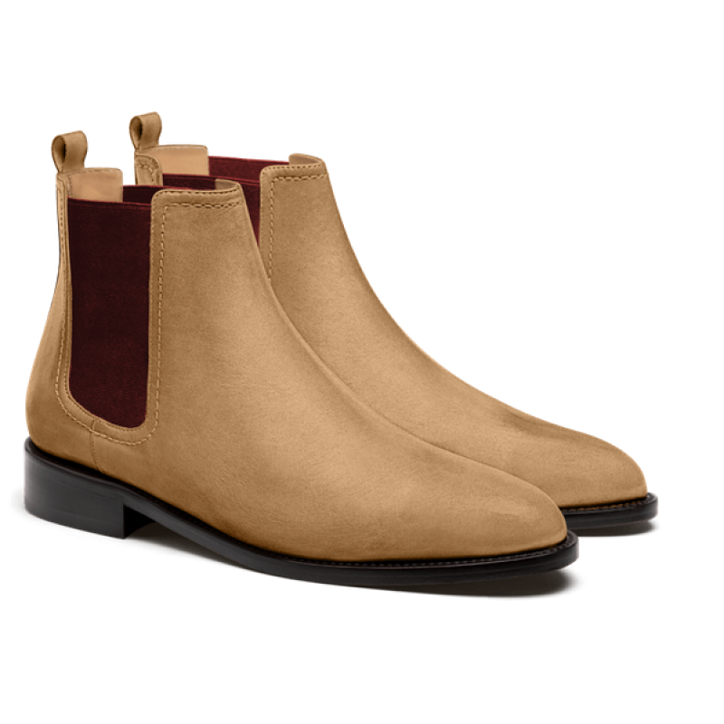 Men's Chelsea Boots - brown suede