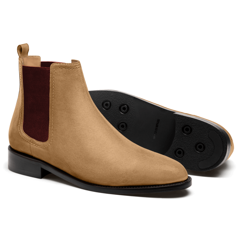 Men's Chelsea Boots - brown suede