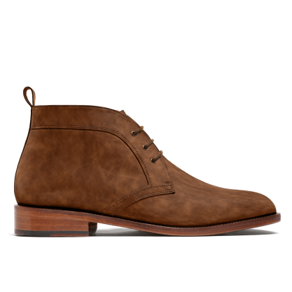 Men's Chukka Boots - brown waxed leather