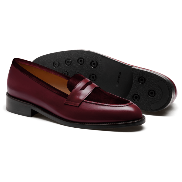 Penny Loafer - burgundy leather