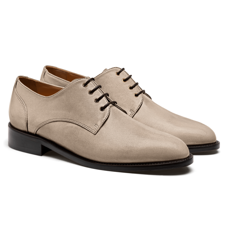 Derby dress shoes - beige suede