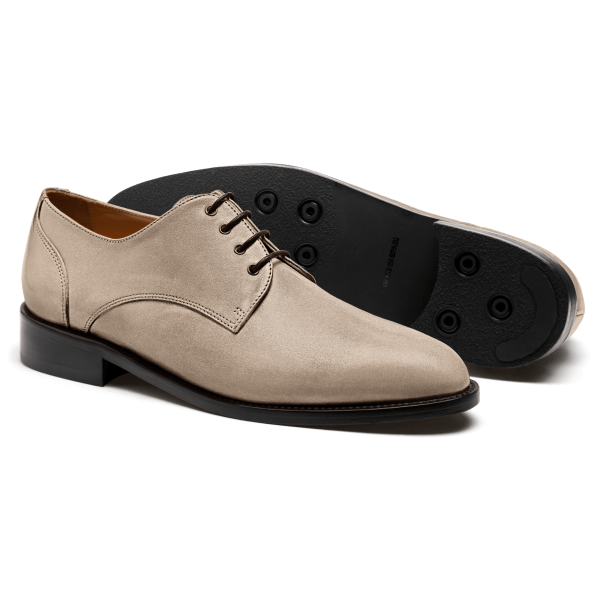 Derby dress shoes - beige suede