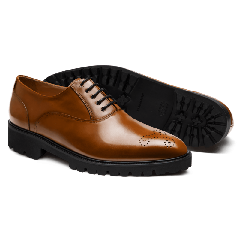 Oxfords - brown flora leather