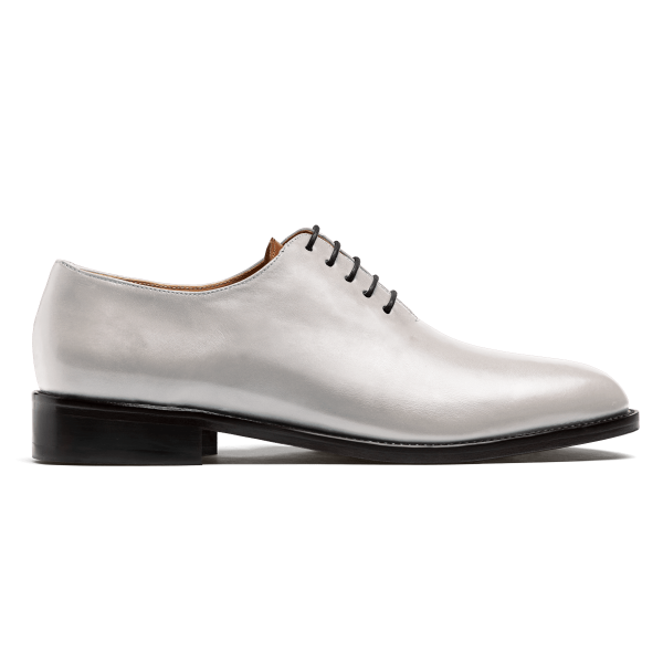 Wholecut Oxford dress shoes - white leather