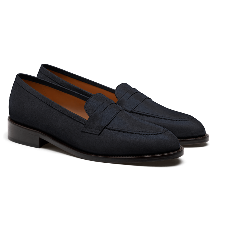 Penny Loafers - blue suede